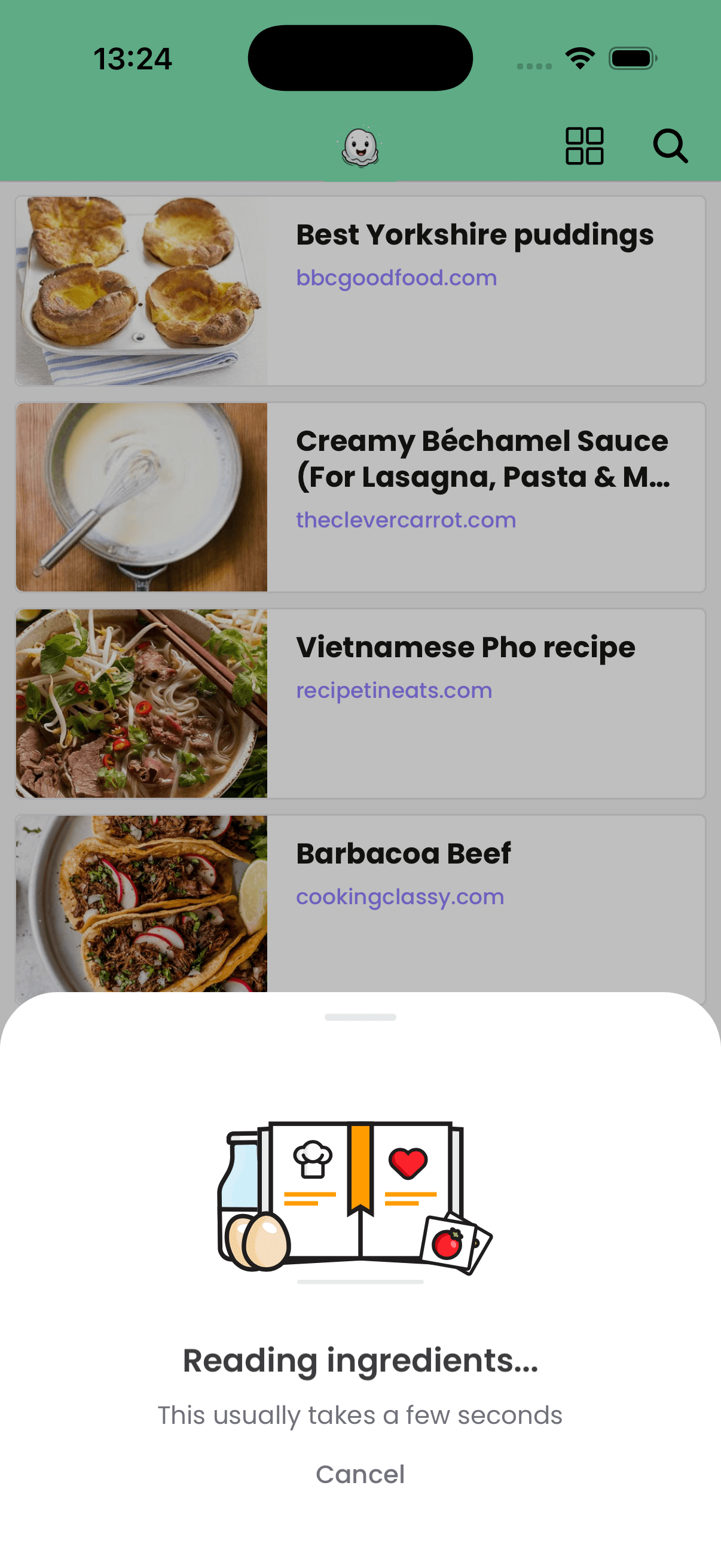 Poach app screenshot